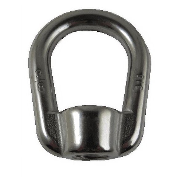 Stainless Steel 316 Type 804 US Shape Lifting Eye Nut 3/8" UNC Marine Grade