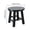 Black, variant on COM1950s Solid Wood Stool, Small Round Stool for Extra Seating, Compact Stool for Living Room Bedroom Entryway, 9.8 Inch
