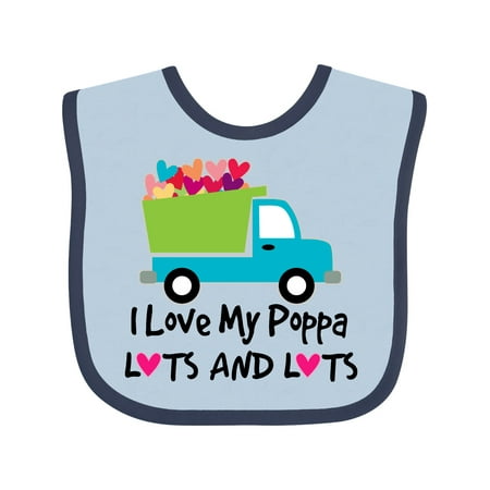 

Inktastic I Love My Poppa Gift Baby Boy or Baby Girl Bib