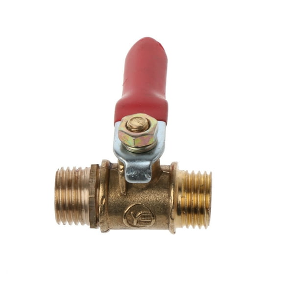 UNTERING Ball Valve 1/4" for Male to Male Pipe Brass for Shut Off with Handle for Water Oil and