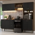thumbnail image 2 of Cocina Integral Madesa Gourmet 235cm Marrón/Negro 01, 2 of 11