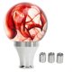 thumbnail image 1 of JDM Style Shift Knob with 3 Adapters, Round Ball Shape Shifter Head for Manual and Automatic Transmission Vehicles, Red, 1 of 4