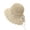 Coffee, variant on Straw Beach Hat Women's Lace Cutout Wide Brim Straw Sun Hat for Coastal Summer Outings