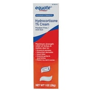 Equate Hydrocortisone 1% Cream Paraben Free, 1 oz