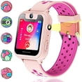 thumbnail image 1 of EIMELI Kids Smartwatch, Kids GPS Tracker Watch Smart Watch Phone for Kids SOS Camera Game Compatible with 2G T-Mobile (Pink), 1 of 7