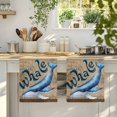 thumbnail image 4 of Vintage Whale Kitchen Towels Set of 3, Brown Nautical Anchor Bubbles Coastal Absorbent Dish Towels for Kitchen, Microfiber Hand Towel, Quick Drying Tea Towel for Cleaning Decorative Dishcloths, 4 of 7