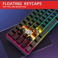 thumbnail image 5 of 60% Wired Gaming Keyboard, RGB Backlit Ultra-Compact Mini Keyboard, 5 of 5