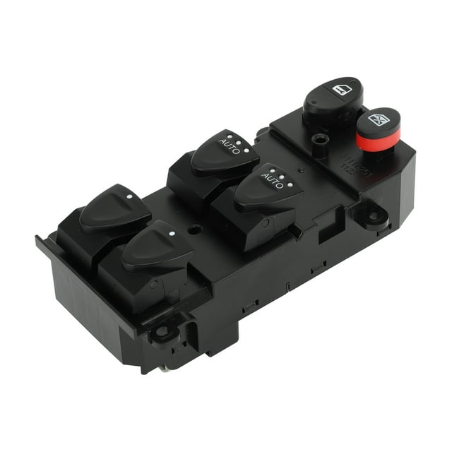 Interruptor de ventana eléctrica Unique Bargains para el lado del conductor delantero izquierdo para Honda Civic 2 Auto Negro