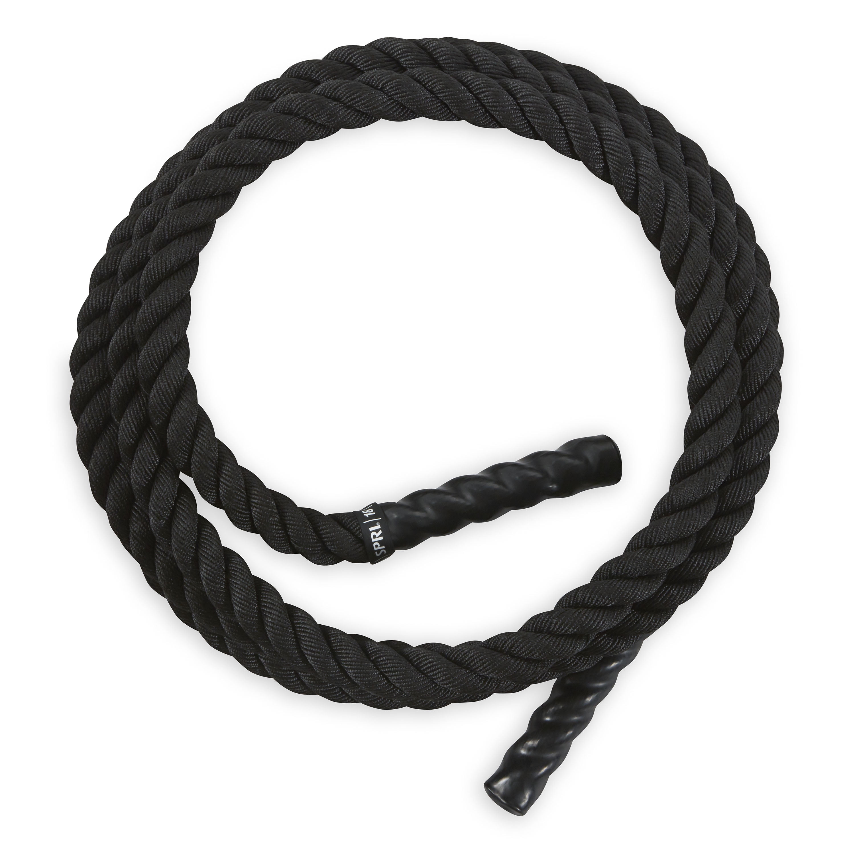 SPRI Battle Rope - Weighted Rope for Strength Training,Durable Conditioning Rope - 18ft Long with 1.5" Thickness,Black
