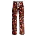 thumbnail image 5 of UDAUDU Christmas Pajamas Pants for Women Soft Cute Print Lounge Pants Drawstring Stretch Loose Fit Fall Pajama Pants 2XL, 5 of 6