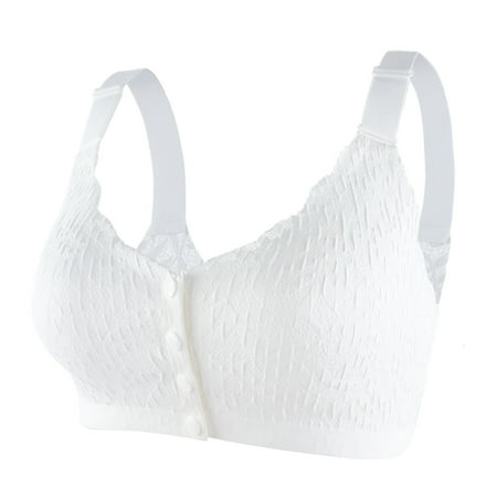 

KaLI_store Strapless Bra Womens Sports Bras High Impact Adjustable Wireless Plus Size Sports Bra Full Figure Large Bust Workout Running Bra White 3XL