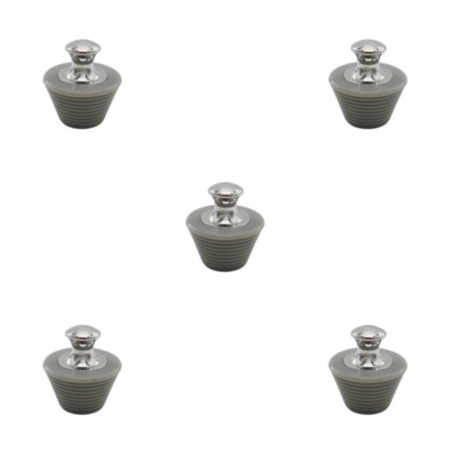 Wosthever Tapón de silicona para bañera de aplicación amplia de gel de sílice con mango de acero inoxidable duradero para tapón de silicona Type2 NO2
