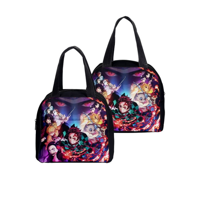 Anime Demon Slayer Insulated Portable Anime Lunch Box For Women Mens