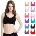 thumbnail image 2 of Sujetador deportivo de doble capa sin costuras para niñas, talla grande, sin aros, ropa interior ajustable para yoga sin costuras, 2 of 6