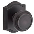 thumbnail image 5 of Baldwin Reserve Pstratar049 Passage Traditional Knob and Traditional Arch Rose Matte Brass and Black Finish, 5 of 5
