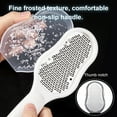 thumbnail image 4 of Graflsoa Stainless Steel Foot Callus Remover with Lid, Anti-Splash Pedicure File, White, OPP Bag Packaging, 4 of 6