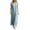 Light Blue, variant on Bosfbaoi Dresses for Women Square Neck Short Sleeve Loose Flowy Linen Blend Maxi Dress