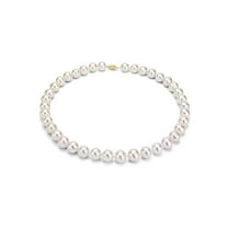 ADDURN 9-10mm White Freshwater Pearl Necklace with 14kt Fishhook Clasp, 18"
