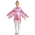 thumbnail image 1 of TSSOE Girls 90s Theme Concert Rave Disco Hip Hop Dance Outfit Cowgirl Shiny Metallic Fringe Jacket with Shorts Set Pink 16, 1 of 7