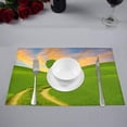 thumbnail image 2 of MKHERT Fantasy Green Heart-Shaped Tree On A Spring Meadow Placemats Table Mats for Dining Room Kitchen Table Decoration 12x18 inch,Set of 6, 2 of 4