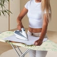 thumbnail image 2 of HELLHERO Ironing Board Covers Floral Sloth 3 Fasteners Soft Ironing Board Dust-Proof Cover for Table Top, 2 of 5