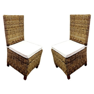 D-Art Collection Rattan Wicker Dining Chair (set of 2 pcs)
