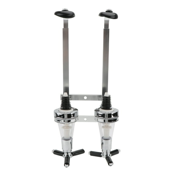 2 Bottle Liquor Dispenser Wall Mounted Beverage Bottle Dispenser Holder 30ml