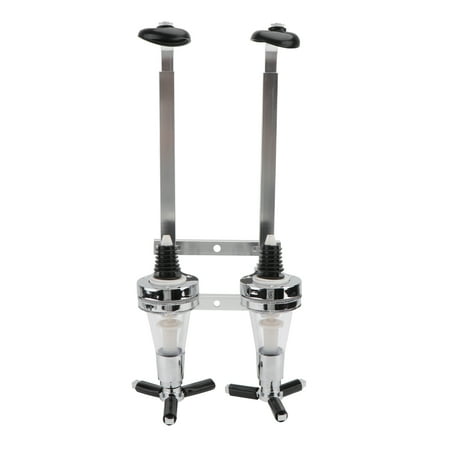 

2 Bottle Liquor Dispenser Wall Mounted Beverage Bottle Dispenser Holder 30ml
