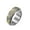 Silver Gold, variant on Men Women's Stainless Steel Retro Ring Chinese National Tide Taoist 9 Character Mantra Silver Size 9