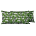 thumbnail image 1 of VargottamIndoor/OutdoorPolyester FabricLumbarPillowCover,All-Weather Waterproof Rectangular Cushion Case for Patio Furniture,12" x 20"Set of 2 -Tropical-47, 1 of 6