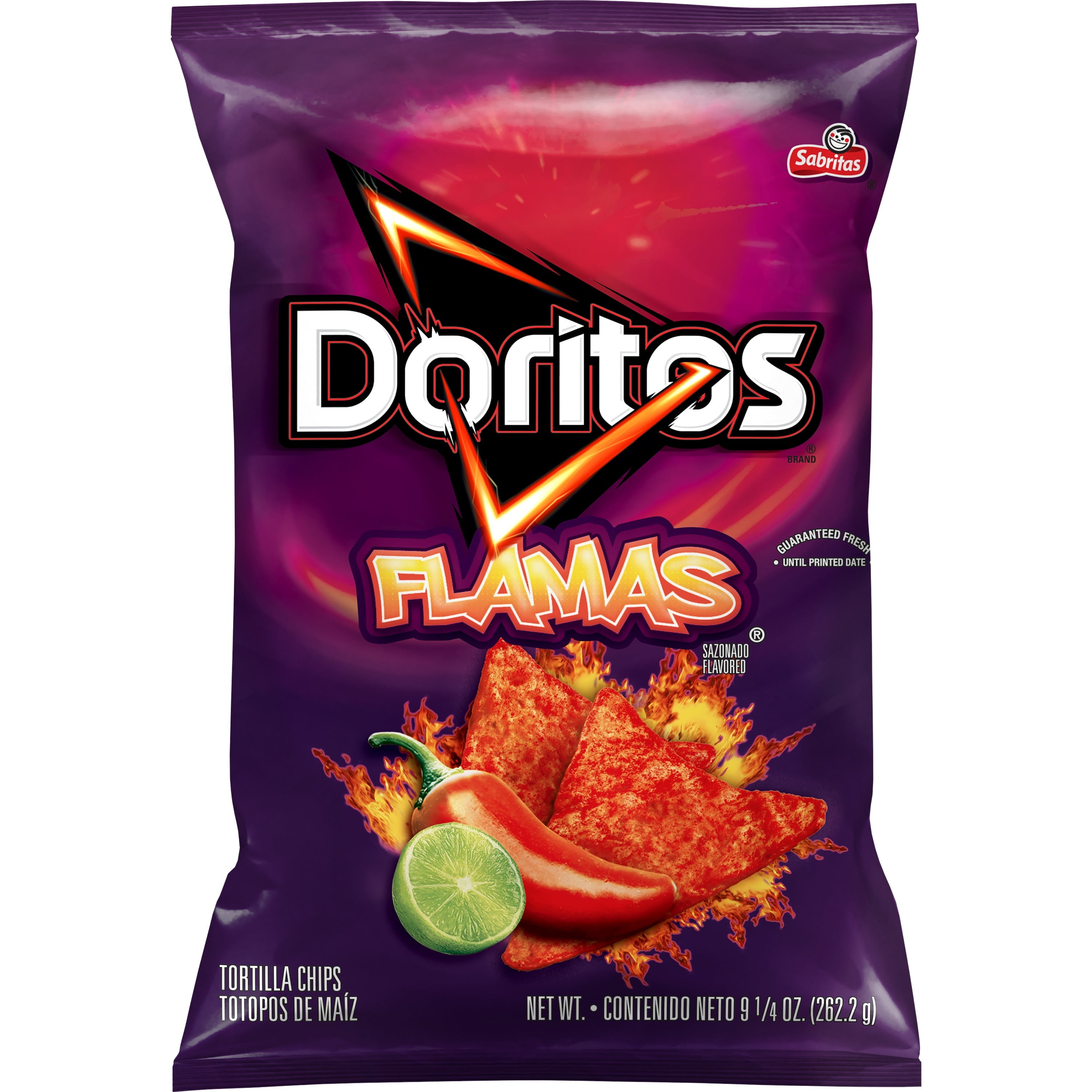 Doritos Tortilla Chips Flamas Flavored 9 1/4 Oz - Walmart.com