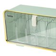 thumbnail image 3 of Caja de almacenamiento de ropa interior para bragas, accesorio transparente para colgar en la pared, bordes redondeados, contenedor de almacenamiento Verde Macarena Organizador de calcetines, 3 of 4