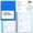 Blue, variant on Password Book with Individual Alphabetical Tabs, 4.3"x5.7" Small Password Notebook, Spiral Password Keeper, Internet Address and Password Organizer, Password Logbook for Home Office, Sky Blue