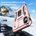 thumbnail image 4 of for iPhone XR Case with Screen Protector,Sliding Camera Cover,-Grade Cover with  Stand Phone Case 6.1" Rose Gold, 4 of 14