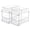 Clear 2pack, variant on Sindcom 3 Pack 2 Tier Bathroom Under Sink Organizers and Storage, White Kitchen Pantry Organization, Pull Out Medicine Cabinet Organizer