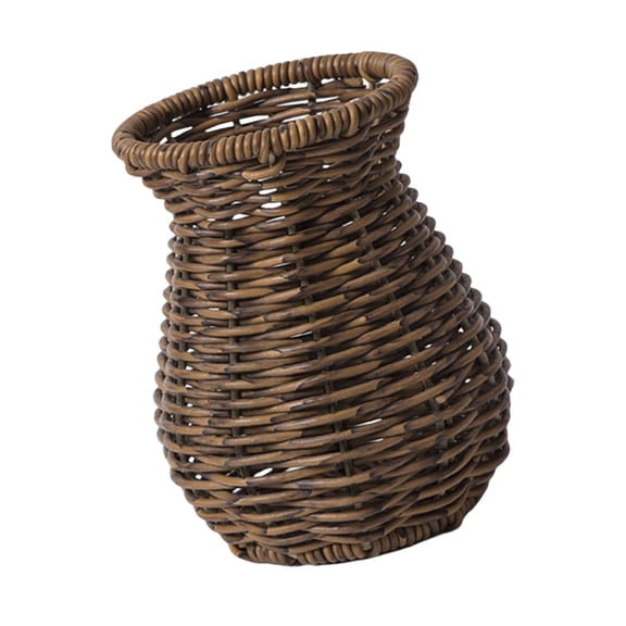 Decorative Rattan Vase Woven Decorative Table Vase for Dried Flower,Home and Durability and Waterproof Decors