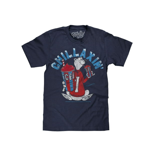 tee luv faded icee bear chillaxin t shirt men s walmart com