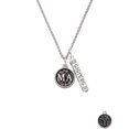 thumbnail image 2 of Delight Jewelry Silvertone Medical Assistant Caduceus Seal - MA Silvertone Sisters Best Friends Forever Bar Charm Necklace, 23", 2 of 4