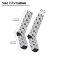 thumbnail image 2 of Daiia Sports Socks Turtle Printed Novelty Crew Socks for Men Women Knee High Socks Cotton Socks Soft & Breathable Support Unisex Socks, 2 of 9
