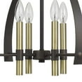 thumbnail image 4 of Metal Chandelier with 4 Candelabra Holders, Black and Gold- Saltoro Sherpi, 4 of 5
