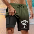 thumbnail image 2 of Kcolen Swim Trunks Men Solid Board Shorts Loose Swimwear Swim Trunks Men Summer Beach Athletic Fit Swimwear, 2 of 4