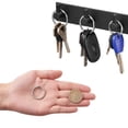 thumbnail image 5 of Paquete de 20 anillos de llavero para manualidades, clips de llavero planos de metal de acero inoxidable, anillos divididos redondos a granel para la organización de llaves del automóvil en, 5 of 5