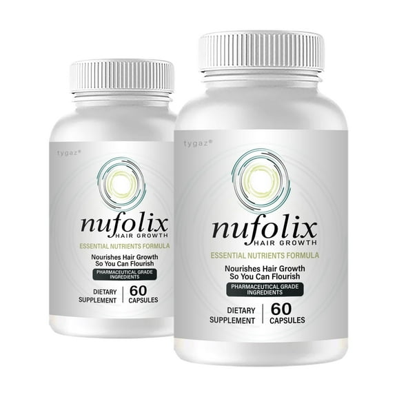 (2 Pack) Nufolix Capsules - Nufolix Advanced Hair Growth Capsules