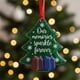 thumbnail image 3 of Herunwer Sea Glass Christmas Ornaments, Holiday Resin Cute Mini 2D Animal Pendant Home Decor, Handmade Funny Friendship Art Hanging Decoration Gift, 3 of 4