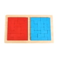thumbnail image 2 of Rompecabezas de madera, bloques de patrones, juego de inteligencia 3D, bloques geométricos, juego de ingenio, regalo para niñas, 2 of 9