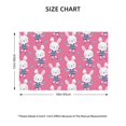 thumbnail image 4 of Placemats Set Of 4 / 6, Feminine Pink Cute Rabbit Flower Placemats For Dining Table Indoor/Outdoors Heat Resistant Washable Placemats 18" X 12", 4 of 8