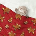 thumbnail image 2 of Rocae Gingerbread Man for Pet Blanket Dog Blanket Cat Blanket Soft Sleep for Small Medium Pet-Medium, 2 of 8