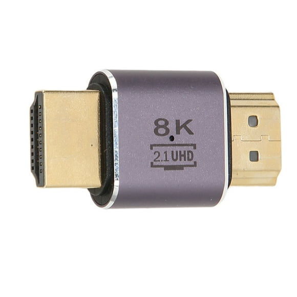 8K HD Multimedia Interface Coupler, Aluminum Alloy Male To Male 3D Stereo Imaging Technology HD Multimedia Interface Connector For Projector For Laptop