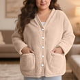 thumbnail image 1 of Wensltd Womens Fuzzy Plush Pajama Comfortable Soft Warm Homewear Winter Sleepwears with Pockets, 1 of 1