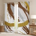 thumbnail image 2 of Grey Beige Brown 30%-50% Blackout Curtains Brush Strokes Oil Painting Curtains & Drapes, Gradient Abstract Vintage Curtains Ombre Graffiti Black Out Curtains, Contemporary Modern Window Drapes, 2 of 5